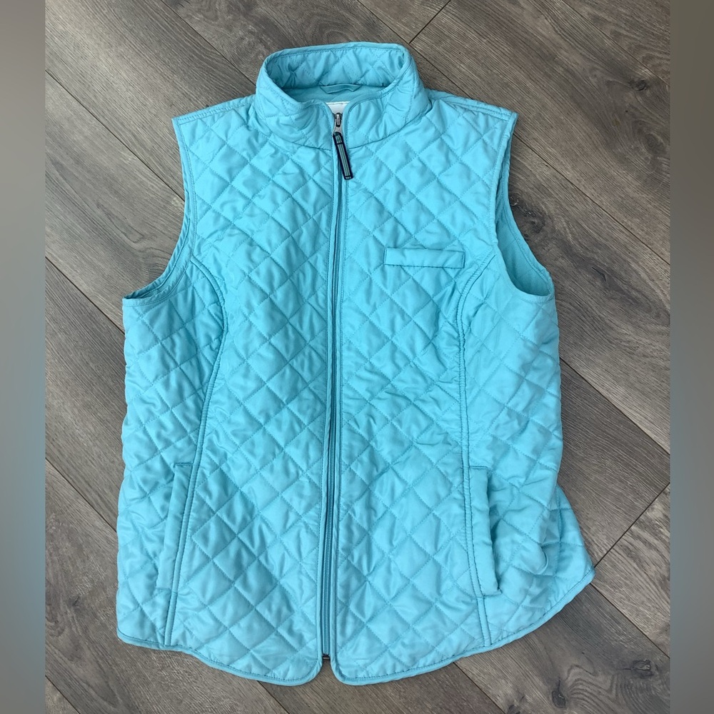 VAN HEUSEN women's quilted vest in turquoise - Picture 1 of 3
